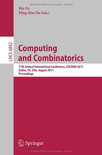 Computing And Combinatorics 17th Annual International Conference Cocoon 2011 Dallas Tx Usa August 1416 2011 Proceedings 1st Edition Kazuhisa Makino