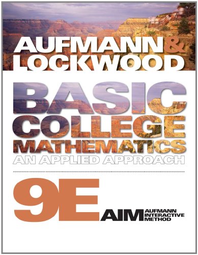 Basic College Mathematics An Applied Approach 9th Edition 9th Edition Richard N Aufmann