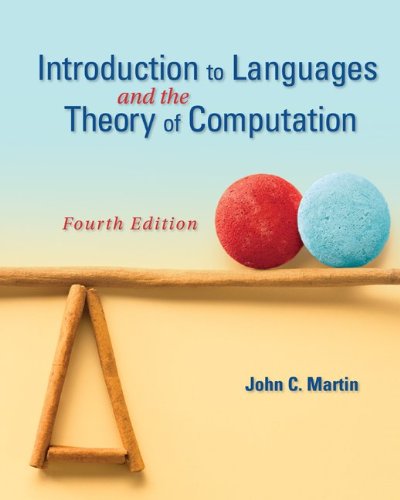 Introduction To Languages And The Theory Of Computation 4th Edition 4th Ed John Martin