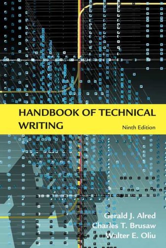 Handbook Of Technical Writing 9th Edition 9th Edition Gerald J Alred