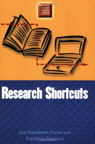 Research Shortcuts Study Smart Revised Edition 1st Edition Judi Kesselmanturkel