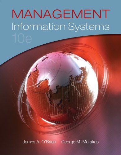 Management Information Systems 10th Edition 10th Edition James Obrien