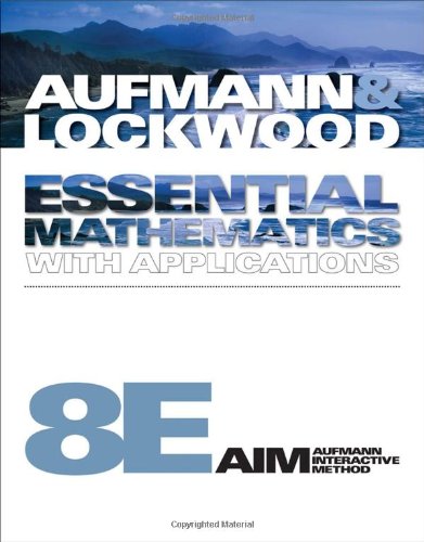 Essential Mathematics With Applications 8th Edition 8th Richard N Aufmann