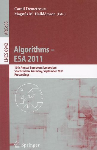 Algorithms Esa 2011 19th Annual European Symposium Saarbrcken Germany September 59 2011 Proceedings 1st Edition Akiyoshi Shioura Auth