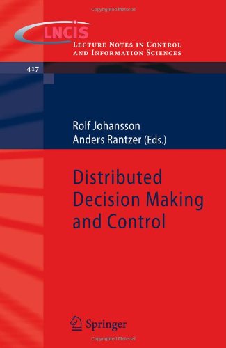 Distributed Decision Making And Control 1st Edition Ulf T Jönsson Auth