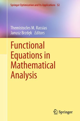 Functional Equations In Mathematical Analysis 1st Edition Roman Badora Auth