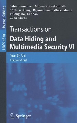 Transactions On Data Hiding And Multimedia Security Vi 1st Edition Patchara Sutthiwan