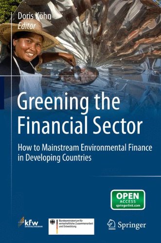 Greening The Financial Sector How To Mainstream Environmental Finance In Developing Countries 1st Edition Peter Lindlein Auth