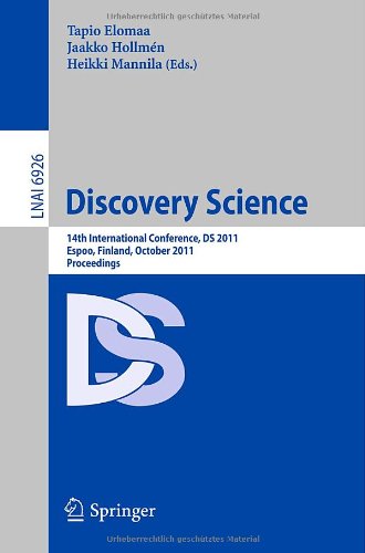 Discovery Science 14th International Conference Ds 2011 Espoo Finland October 57 2011 Proceedings 1st Edition Yoshua Bengio