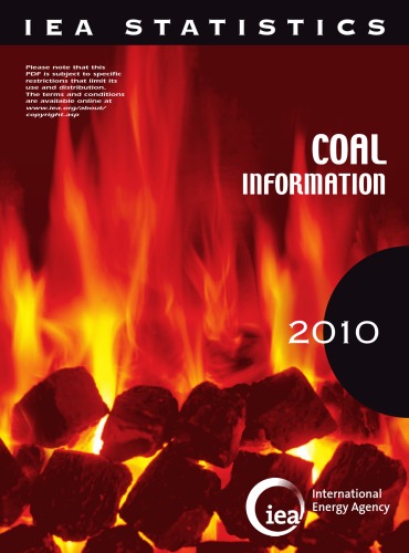 Coal Information 2010 With 2009 Data Oecdiea