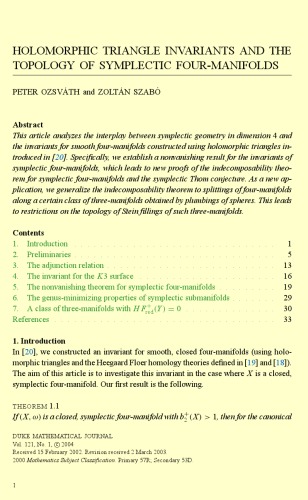 Duke Mathematical Journal Volume 121 Jonathan Wahl Academic Editor