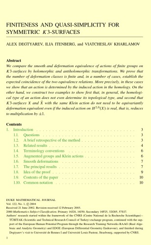 Duke Mathematical Journal Volume 122 Jonathan Wahl Academic Editor