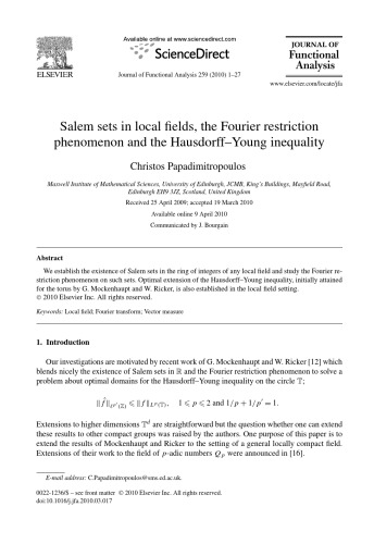Journal Of Functional Analysis Volume 259 Issues 1 2 3 4 A Connes