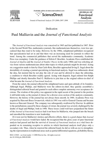Journal Of Functional Analysis Volume 255 Issues 9 10 11 12 A Connes