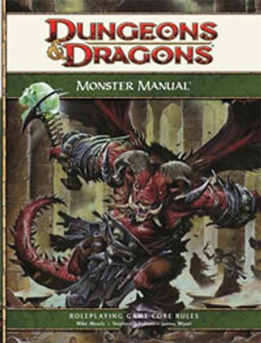 Dungeons Dragons Monster Manual Roleplaying Game Core Rules 4th Edition 4th Edition Wizards Rpg Team