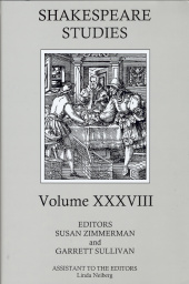 Shakespeare Studies Vol 38 Susan Zimmerman Garrett Sullivan
