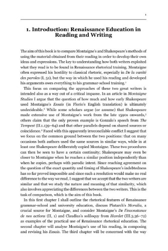 Reading And Rhetoric In Montaigne And Shakespeare Peter Mack