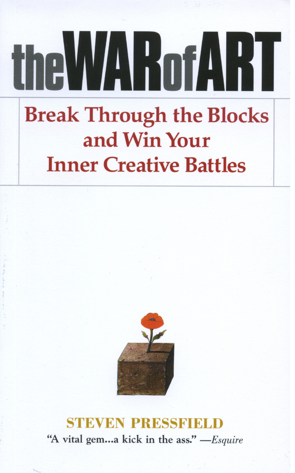 The War Of Art Break Through The Blocks And Win Your Inner Creative Battles Steven Pressfield