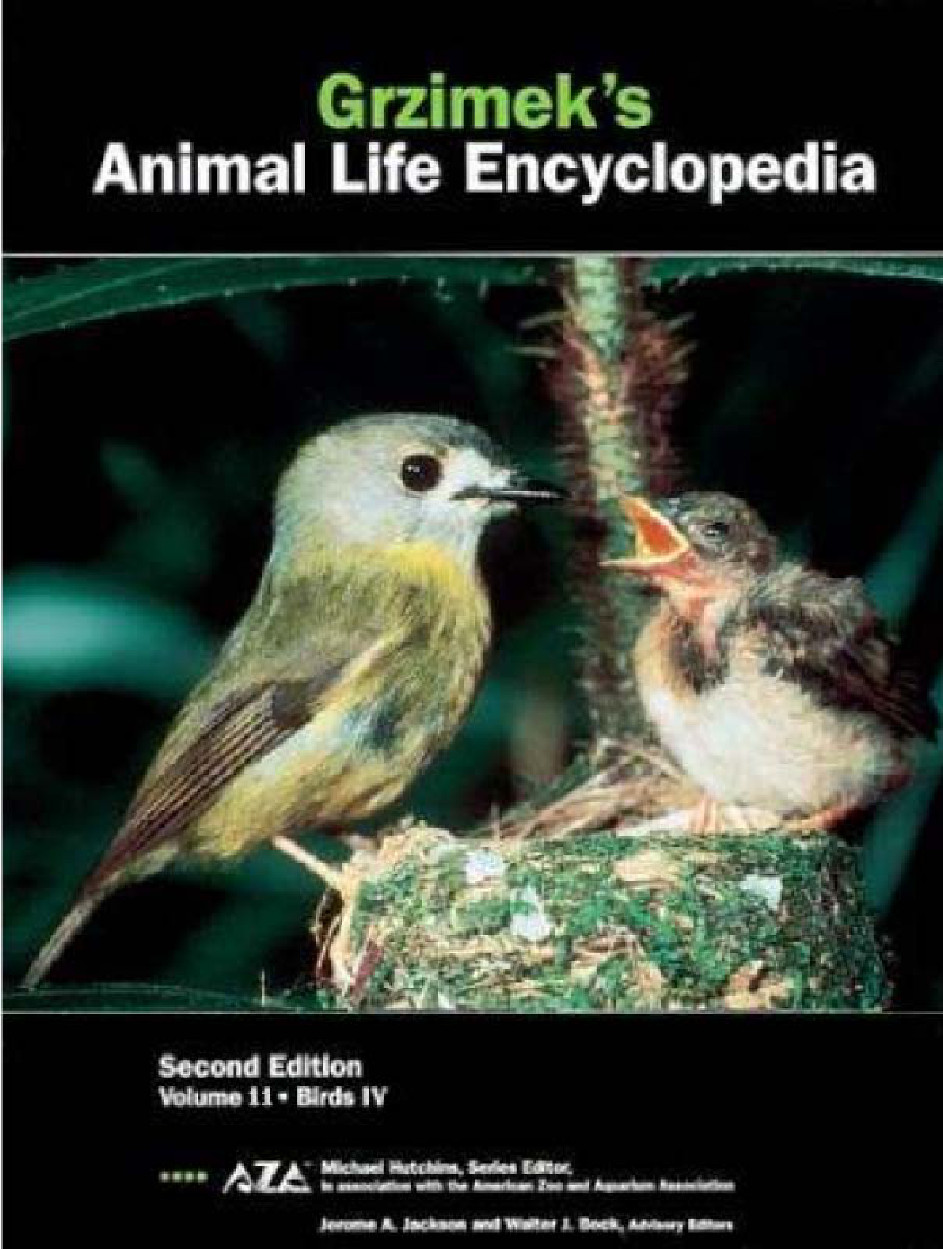 Grzimek Animal Life Encyclopedia Volume 11 Birds Iv 2nd Edition Jerome A Jackson