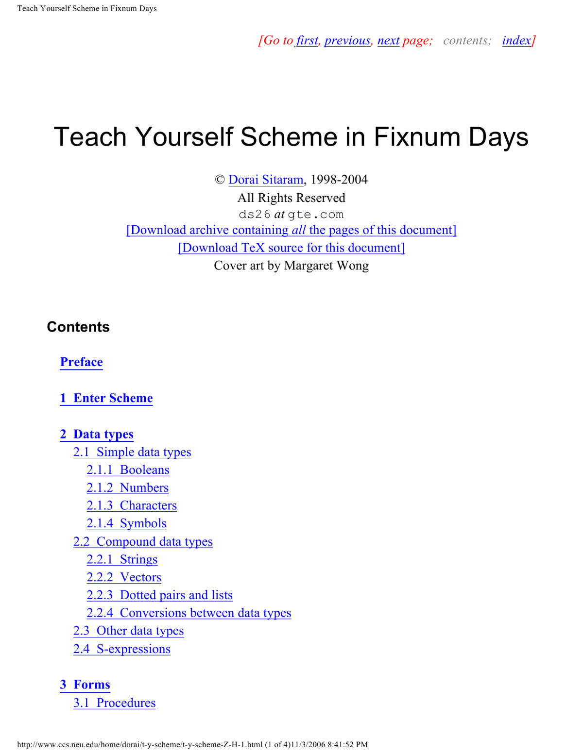 Teach Yourself Scheme In Fixnum Days Dorai Sitaram