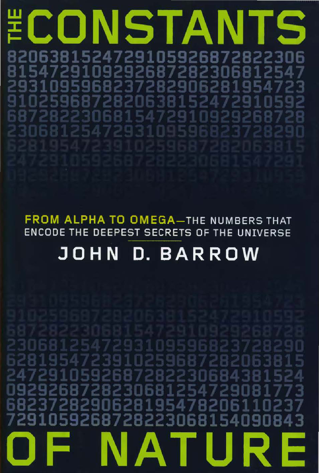 The Constants Of Nature John D Barrow