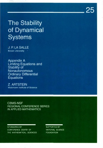 The Stability Of Dynamical Systems J P La Salle 3rd Edition