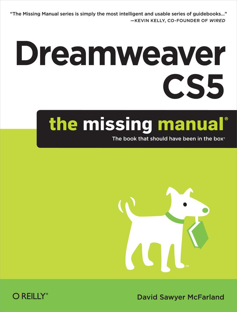 Dreamweaver Cs5 The Missing Manual David Sawyer Mcfarland