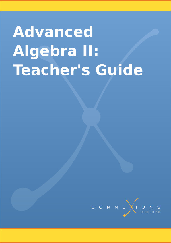 Advanced Algebra Ii Teachers Guide Kenny Felder