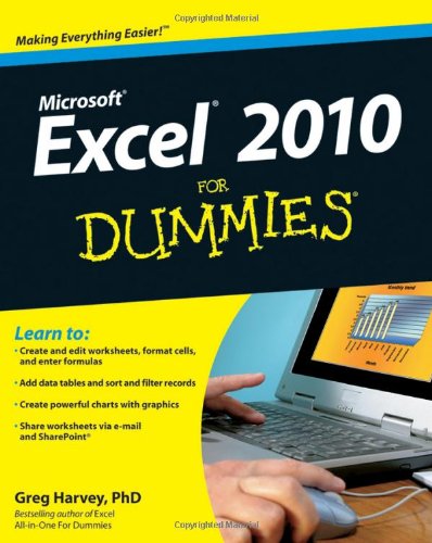 Excel 2010 For Dummies 1st Edition Greg Harvey