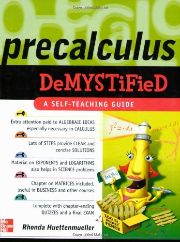 Precalculus Demystified 1st Edition Rhonda Huettenmueller