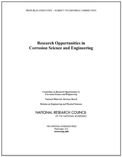 Research Opportunities In Corrosion Science And Engineering Committee On Research Opportunities In Corrosion Science And Engineering