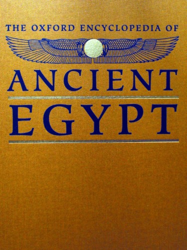 The Oxford Encyclopedia Of Ancient Egypt Vol 2 Go Donald B Redford