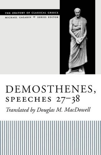 Demosthenes Speeches 2738 Douglas M Macdowell