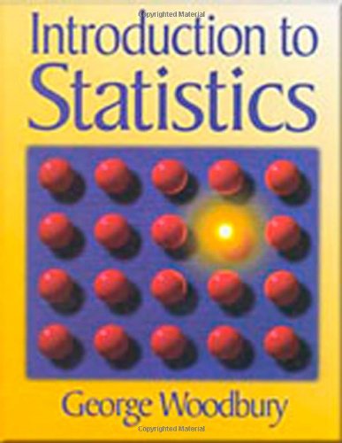 An Introduction To Statistics 1st Edition George Woodbury
