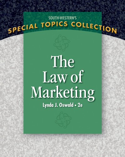 The Law Of Marketing Special Topics Collection 2nd Lynda J Oswald