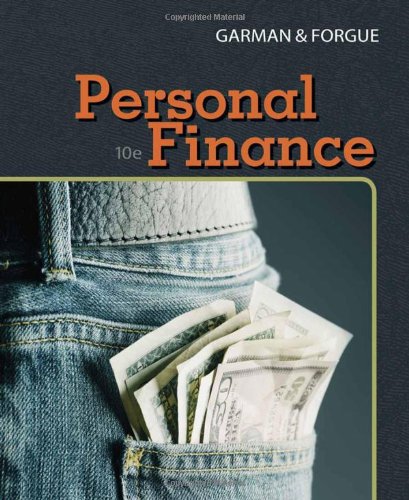 Personal Finance 10th Edition 10th Edition E Thomas Garman