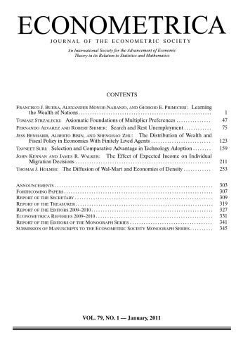 Econometrica 2011 Vol 79 N1 Stephen Morris