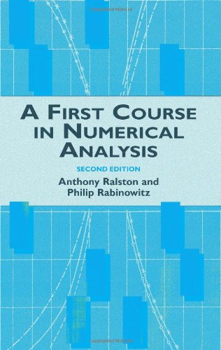 A First Course In Numerical Analysis Second Edition Second Anthony Ralston