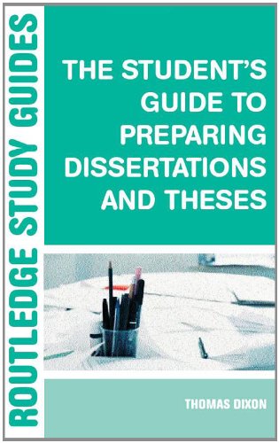 The Students Guide To Preparing Dissertations And Theses 2nd Edition Brian Allison