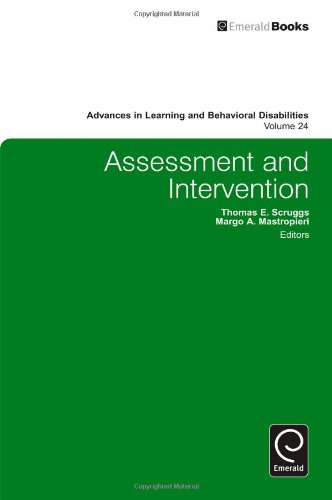 Assessment And Intervention Advances In Learning And Behavioral Disabilities Thomas E Scruggs
