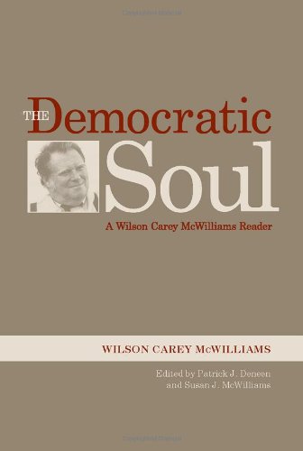 The Democratic Soul A Wilson Carey Mcwilliams Reader Wilson Carey Mcwilliams