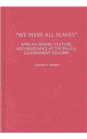 We Are All Slaves African Miners Culture And Resistance At The Enugu Government Colliery Nigeria Social History Of Africa Carolyn A Brown