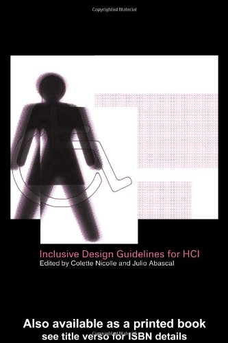 Inclusive Design Guidelines For Hci 1st Edition Colette Nicolle