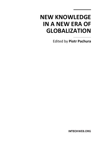 New Knowledge In A New Era Of Globalization Piotr Pachura