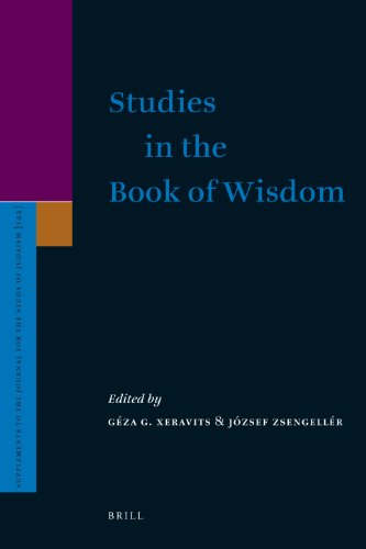 Studies In The Book Of Wisdom Gza G Xeravits Jzsef Zsengellr Editors