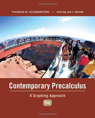 Contemporary Precalculus A Graphing Approach 5th Edition Thomas W Hungerford