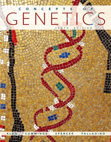 Concepts Of Genetics 10th Edition 10th Edition William S Klug