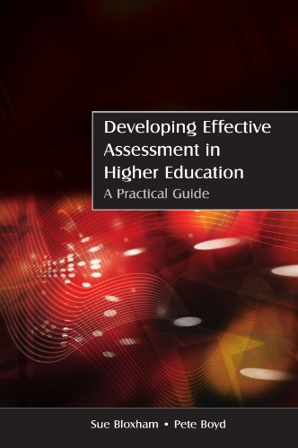 Developing Effective Assessment In Higher Education A Practical Guide 1st Edition Sue Bloxham