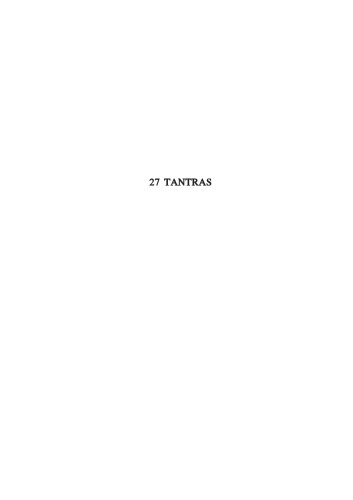 Tantras Of The Reverse Current 27 Hindu Texts Abstracted Michael Magee