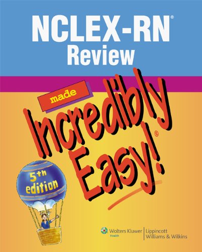 Nclexrn Review Made Incredibly Easy Incredibly Easy Series 5th Edition 5th Edition Lippincott